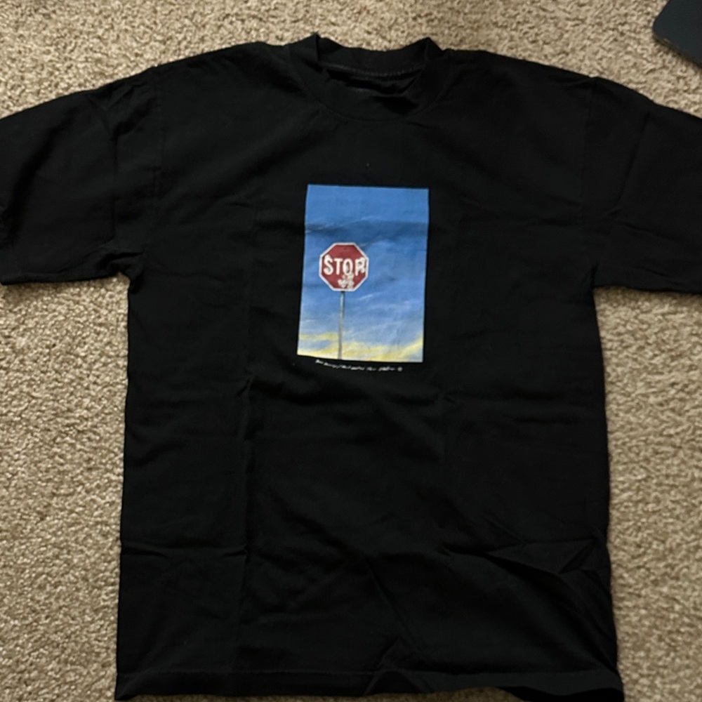 Bad Bunny Black Stop Sign Tee